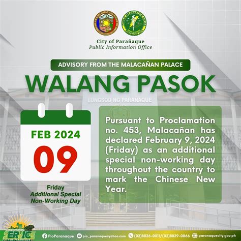 Walang Pasok Advisory .